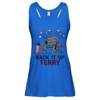 Back It Up Terry 4th Of July Gift Ladies Essential Flowy Tank