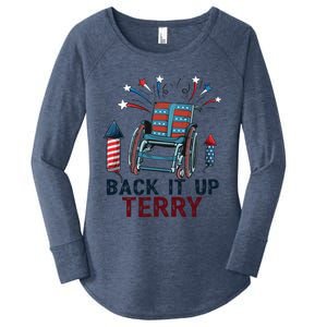 Back It Up Terry 4th Of July Gift Women's Perfect Tri Tunic Long Sleeve Shirt