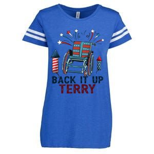 Back It Up Terry 4th Of July Gift Enza Ladies Jersey Football T-Shirt