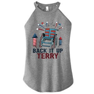 Back It Up Terry 4th Of July Gift Women's Perfect Tri Rocker Tank