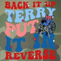 Back It Up Terry Put It In Reverse Funny 4th Of July Legacy Tie Dye Trucker Hat