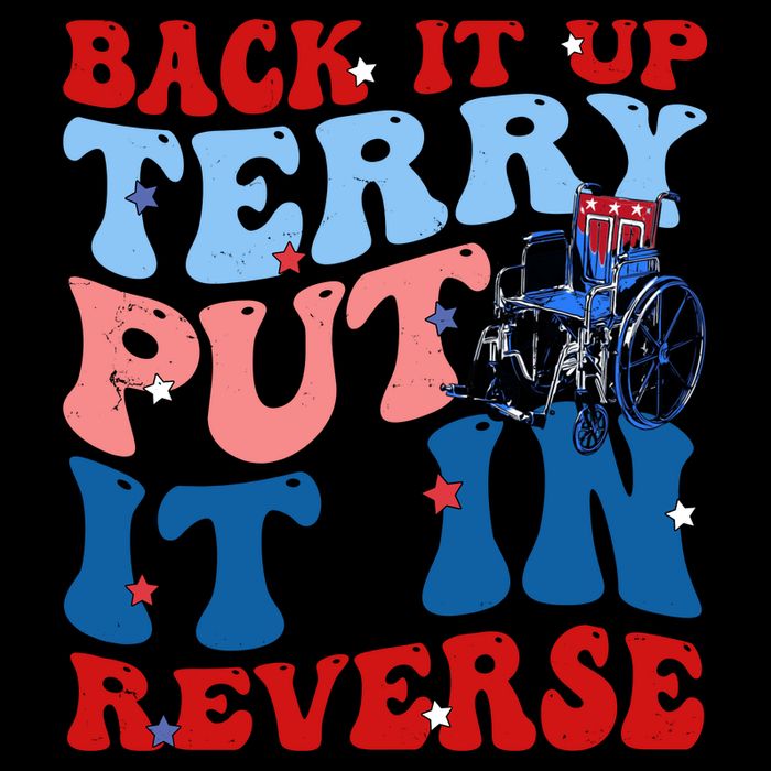 Back It Up Terry Put It In Reverse Funny 4th Of July 7-Panel Snapback Hat