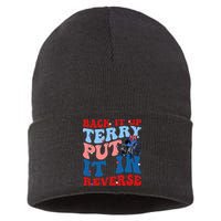 Back It Up Terry Put It In Reverse Funny 4th Of July Sustainable Knit Beanie