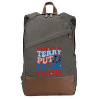 Back It Up Terry Put It In Reverse Funny 4th Of July Cotton Canvas Backpack