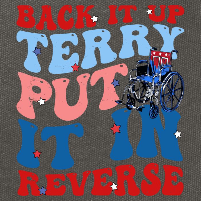 Back It Up Terry Put It In Reverse Funny 4th Of July Cotton Canvas Backpack