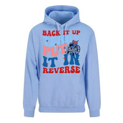 Back It Up Terry Put It In Reverse Funny 4th Of July Unisex Surf Hoodie