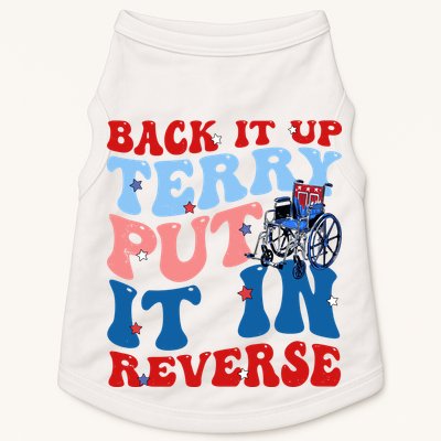 Back It Up Terry Put It In Reverse Funny 4th Of July Doggie Tank