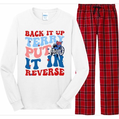 Back It Up Terry Put It In Reverse Funny 4th Of July Long Sleeve Pajama Set