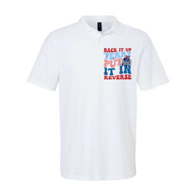 Back It Up Terry Put It In Reverse Funny 4th Of July Softstyle Adult Sport Polo