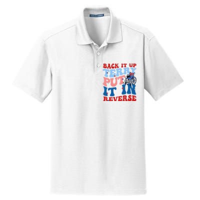 Back It Up Terry Put It In Reverse Funny 4th Of July Dry Zone Grid Polo