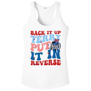 Back It Up Terry Put It In Reverse Funny 4th Of July Ladies PosiCharge Competitor Racerback Tank