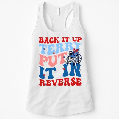 Back It Up Terry Put It In Reverse Funny 4th Of July Womens Tank Top
