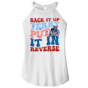 Back It Up Terry Put It In Reverse Funny 4th Of July Women's Perfect Tri Rocker Tank