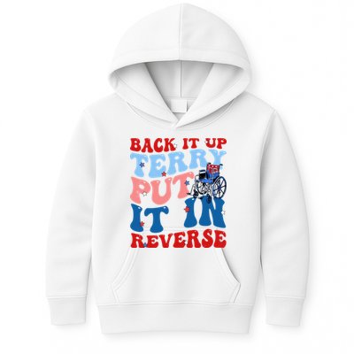 Back It Up Terry Put It In Reverse Funny 4th Of July Kids Hoodie