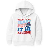 Back It Up Terry Put It In Reverse Funny 4th Of July Kids Hoodie