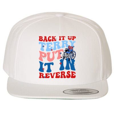 Back It Up Terry Put It In Reverse Funny 4th Of July Wool Snapback Cap