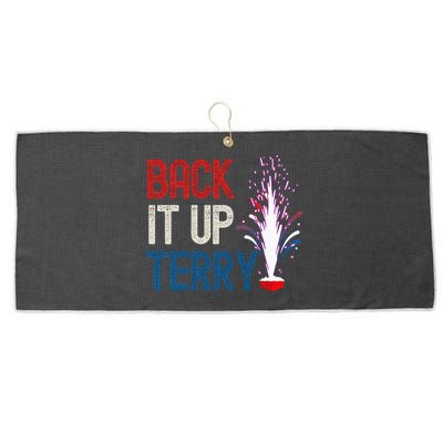 Back It Up Terry 4th Of July Large Microfiber Waffle Golf Towel