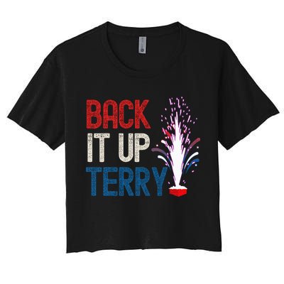 Back It Up Terry 4th Of July Crop Top