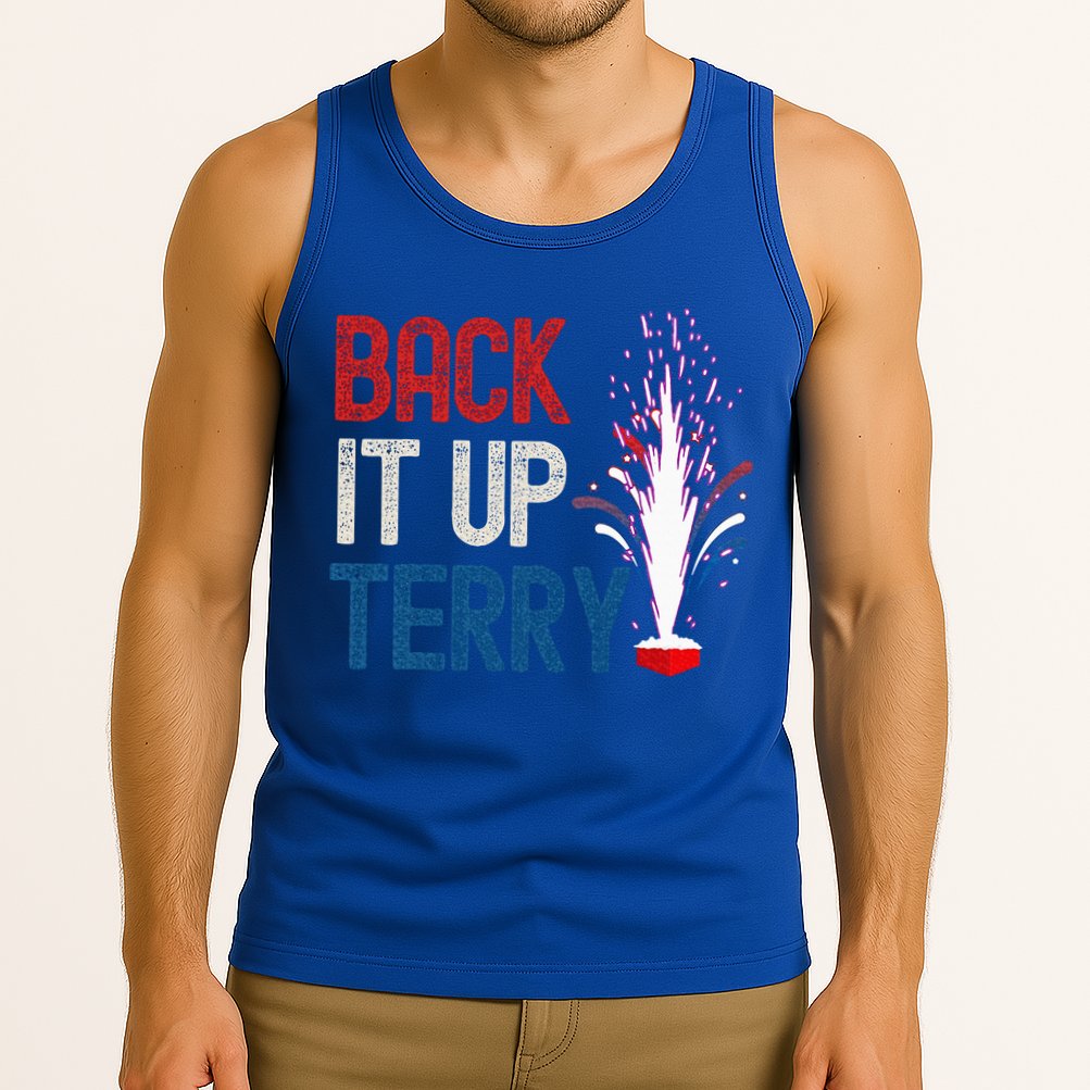 Back It Up Terry 4th Of July Tank Top