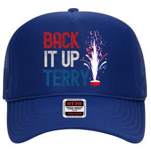 Back It Up Terry 4th Of July High Crown Mesh Back Trucker Hat