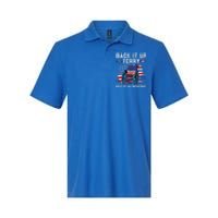 Back It Up Terry Put It In Reverse American Flag 4th Of July Gift Softstyle Adult Sport Polo