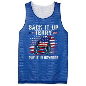 Back It Up Terry Put It In Reverse American Flag 4th Of July Gift Mesh Reversible Basketball Jersey Tank