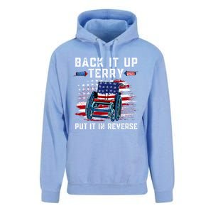 Back It Up Terry Put It In Reverse American Flag 4th Of July Gift Unisex Surf Hoodie