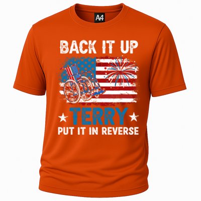 Back It Up Terry Put It In Reverse Usa Flag 4th Of July Meaningful Gift Cooling Performance Crew T-Shirt