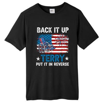 Back It Up Terry Put It In Reverse Usa Flag 4th Of July Meaningful Gift Tall Fusion ChromaSoft Performance T-Shirt