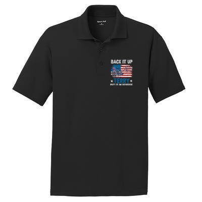 Back It Up Terry Put It In Reverse Usa Flag 4th Of July Meaningful Gift PosiCharge RacerMesh Polo