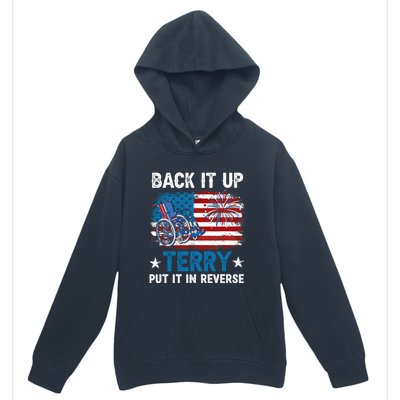 Back It Up Terry Put It In Reverse Usa Flag 4th Of July Meaningful Gift Urban Pullover Hoodie