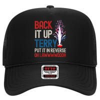 Back It Up Terry 4th Of July Funny Back It Up Terry High Crown Mesh Back Trucker Hat