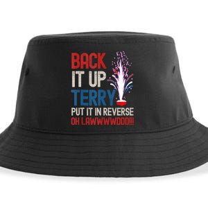 Back It Up Terry 4th Of July Funny Back It Up Terry Sustainable Bucket Hat