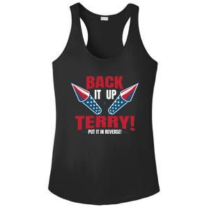 Back It Up Terry Put It In Reverse Fireworks 4th Of July Gift Ladies PosiCharge Competitor Racerback Tank