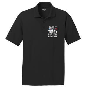 Back It Up Terry Put It In Reverse Funny 4th Of July Fourth Gift PosiCharge RacerMesh Polo