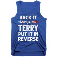 Back It Up Terry Put It In Reverse Funny 4th Of July Fourth Gift Tank Top