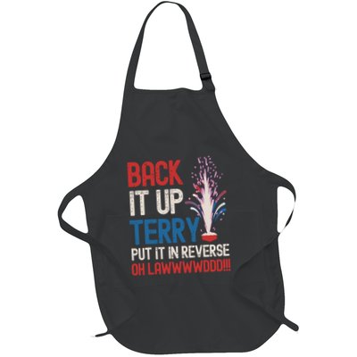 Back It Up Terry 4th Of July Funny Back It Up Terry Full-Length Apron With Pockets