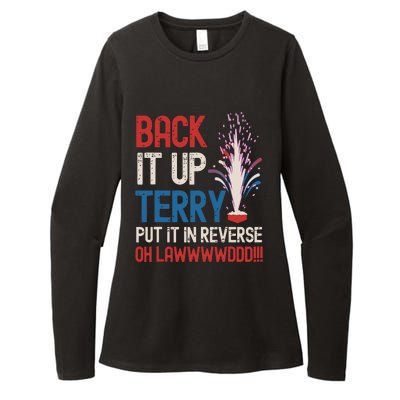 Back It Up Terry 4th Of July Funny Back It Up Terry Womens CVC Long Sleeve Shirt