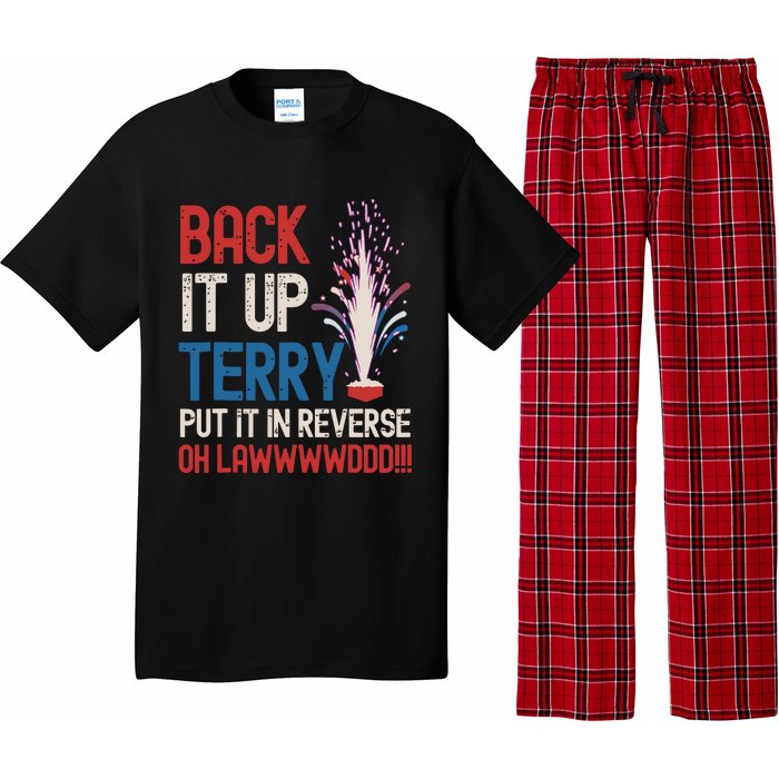 Back It Up Terry 4th Of July Funny Back It Up Terry Pajama Set