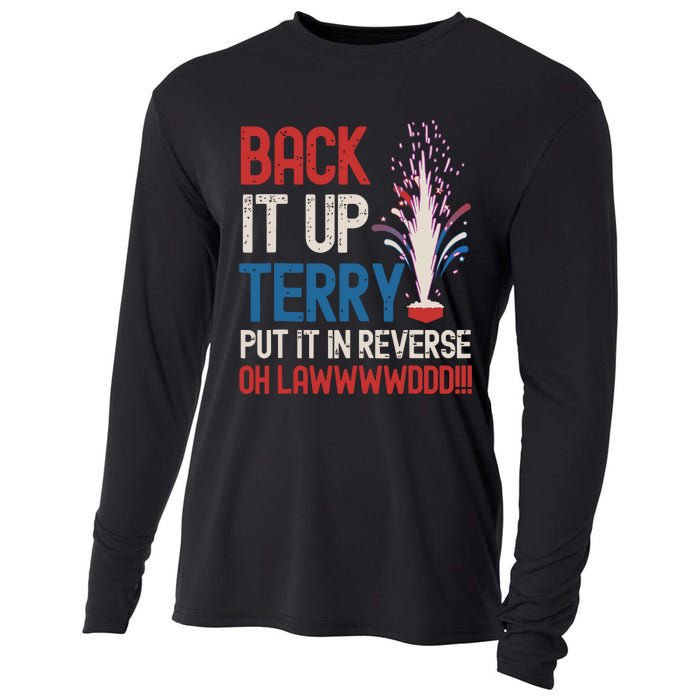 Back It Up Terry 4th Of July Funny Back It Up Terry Cooling Performance Long Sleeve Crew