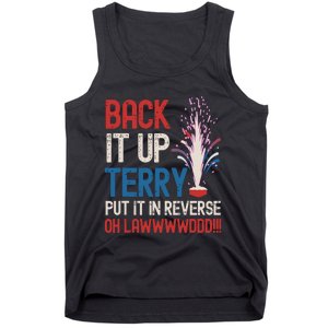 Back It Up Terry 4th Of July Funny Back It Up Terry Tank Top