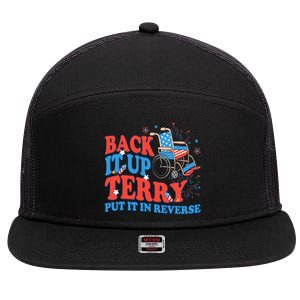 Back It Up Terry Put It In Reverse 4th Of July Fireworks 7 Panel Mesh Trucker Snapback Hat