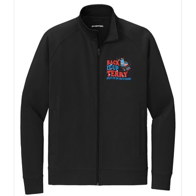 Back It Up Terry Put It In Reverse 4th Of July Fireworks Stretch Full-Zip Cadet Jacket