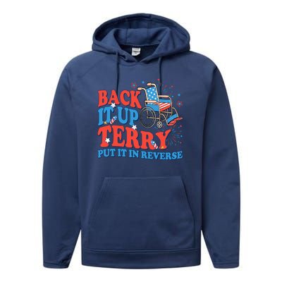 Back It Up Terry Put It In Reverse 4th Of July Fireworks Performance Fleece Hoodie