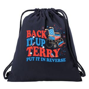 Back It Up Terry Put It In Reverse 4th Of July Fireworks Drawstring Bag