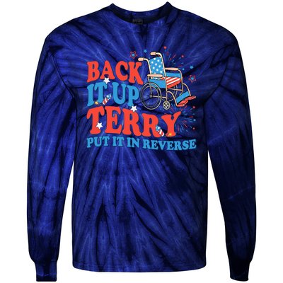 Back It Up Terry Put It In Reverse 4th Of July Fireworks Tie-Dye Long Sleeve Shirt