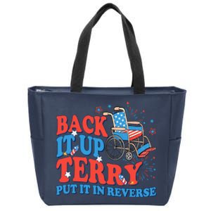 Back It Up Terry Put It In Reverse 4th Of July Fireworks Zip Tote Bag