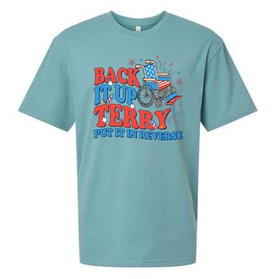 Back It Up Terry Put It In Reverse 4th Of July Fireworks Sueded Cloud Jersey T-Shirt