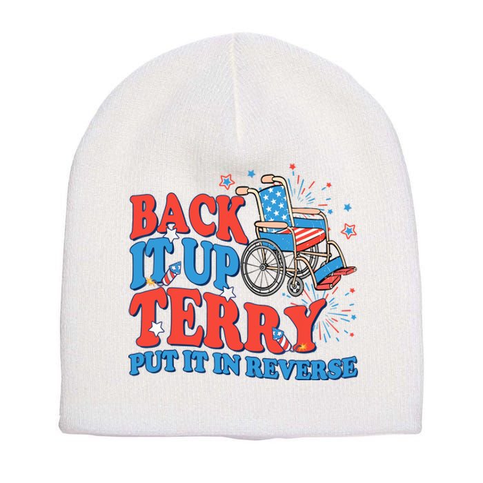 Back It Up Terry Put It In Reverse 4th Of July Fireworks Short Acrylic Beanie