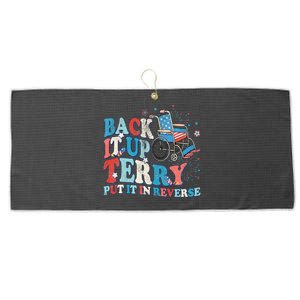 Back It Up Terry Put It In Reverse 4th Of July Fireworks Large Microfiber Waffle Golf Towel